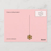 MUSISCHE CAT, Rood en wit Briefkaart (Achterkant)