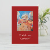 MUSISCHE CHRISTMAS ANGEL FEESTDAGENKAART (Staand voorkant)