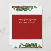 MUSISCHE CHRISTMAS ANGEL FEESTDAGENKAART (Achterkant)