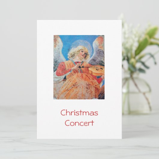 MUSISCHE CHRISTMAS ANGEL FEESTDAGENKAART (Staand voorkant)