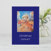 MUSISCHE CHRISTMAS ANGEL FEESTDAGENKAART (Staand voorkant)