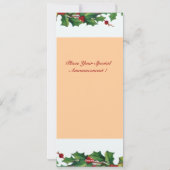 MUSISCHE CHRISTMAS ANGEL FEESTDAGENKAART (Achterkant)