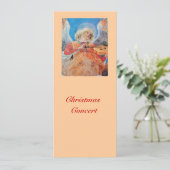 MUSISCHE CHRISTMAS ANGEL FEESTDAGENKAART (Staand voorkant)