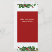 MUSISCHE CHRISTMAS ANGEL FEESTDAGENKAART (Achterkant)