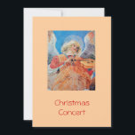 MUSISCHE CHRISTMAS ANGEL FEESTDAGENKAART<br><div class="desc">Elegant en klassiek ontwerp,  ontwikkeld op basis van een schilderij van Renaissance. Melozzo da Forli,  muziekmakend angel,  detail van een fresco c.1480.</div>