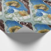 MUSISCHE CHRISTMAS ANGEL, JOY PEACE LOVE PARCHCHME CADEAUPAPIER (Hoek)