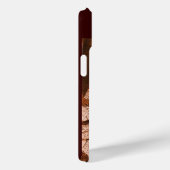 MUSISCHE KAT MET EIGEN GROND IN SEPIA GEM MONOGRAM Case-Mate iPhone CASE (Achterkant / Rechts)