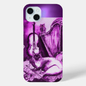 MUSISCHE KAT MET OWL IN PINK PAARS GEM Case-Mate iPhone CASE (Achterkant)