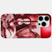 MUSISCHE KAT MET OWL IN RODE RUBY GEM Case-Mate iPhone CASE (Achterkant (horizontaal))
