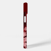 MUSISCHE KAT MET OWL IN RODE RUBY GEM MONOGRAM Case-Mate iPhone CASE (Achterkant / Rechts)