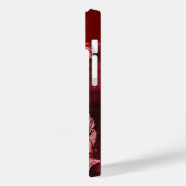 MUSISCHE KAT MET OWL IN RODE RUBY GEM MONOGRAM Case-Mate iPhone CASE (Achterkant / Links)