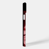 MUSISCHE KAT MET OWL IN RODE RUBY GEM MONOGRAM Case-Mate iPhone CASE (Achterkant / Rechts)