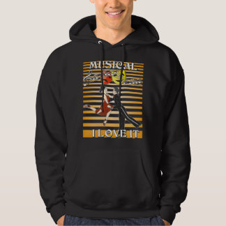 MUSISCHE MASKERS WAARVAN IK HOOP. HOODIE
