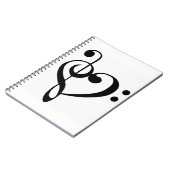*MUSISCHE OPMERKINGEN / MUZIEKLOVER* NOTEBOOK NOTITIEBOEK (Linkerzijde)