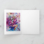 MUSISCHE PINK GESLOTEN FEESTDAGEN KAART (Binnen)