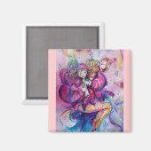 MUSISCHE PINK GESLOTEN MAGNEET (Voorkant / Achterkant)