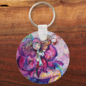 MUSISCHE PINK GESLOTEN SLEUTELHANGER (Voorkant)