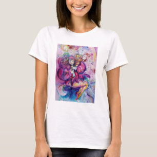 MUSISCHE PINK GESLOTEN T-SHIRT