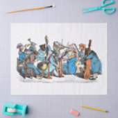 MUSISCHE TAAL DIER BOERDERIJ ORCHESTRA Birthday Tissuepapier (Craft)