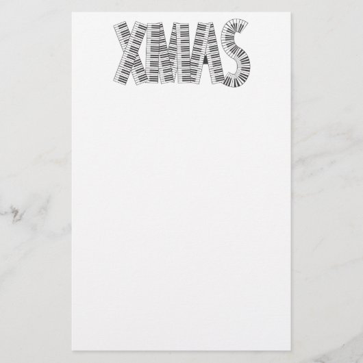 MUSISCHE XMAS BRIEFPAPIER (Voorkant)