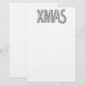 MUSISCHE XMAS BRIEFPAPIER (Voorkant / Achterkant)