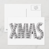 MUSISCHE XMAS FEESTDAGENKAART (Voorkant / Achterkant)