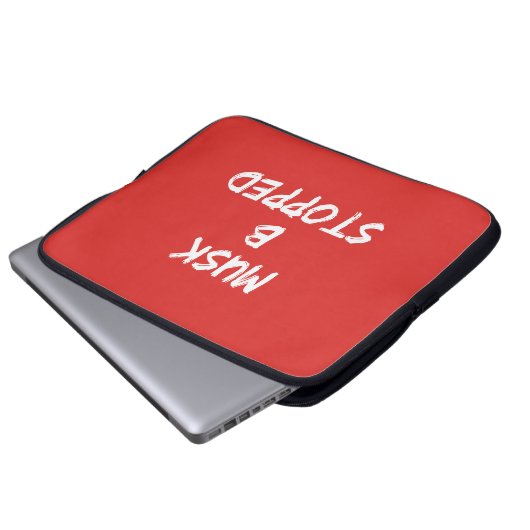 MUSK B STOPTE LAPTOP SLEEVE (Voorkant onderkant)