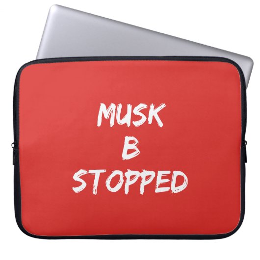 MUSK B STOPTE LAPTOP SLEEVE (Voorkant)