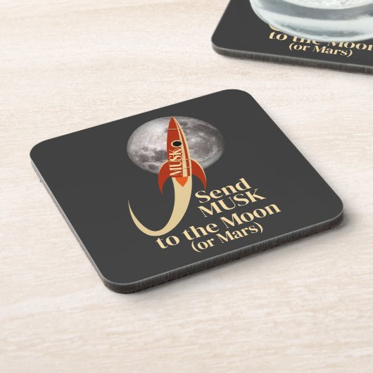 Musk Beverage Coaster Bier Onderzetter (Linkerzijde)