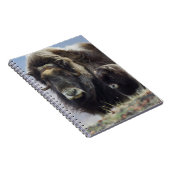 Musk Ox met Calf Notitieboek (Rechterzijde)