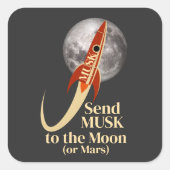 Musk-Sticker Vierkante Sticker (Voorkant)