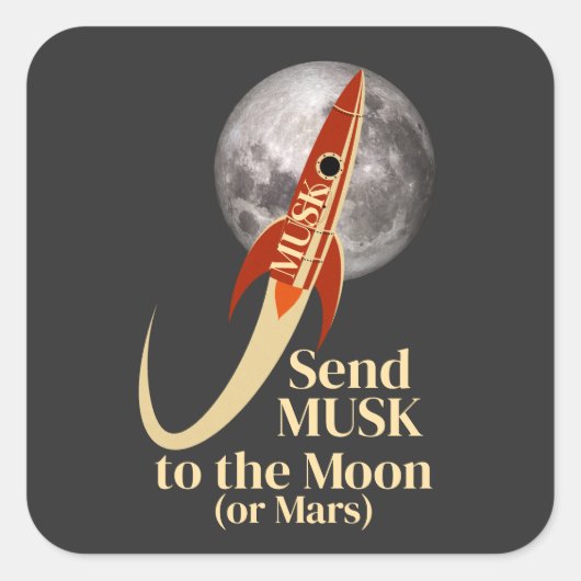 Musk-Sticker Vierkante Sticker (Voorkant)