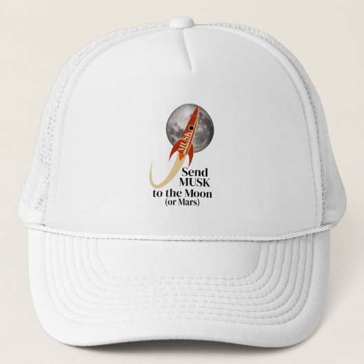 Musk Trucker Hat Trucker Pet (Voorkant)