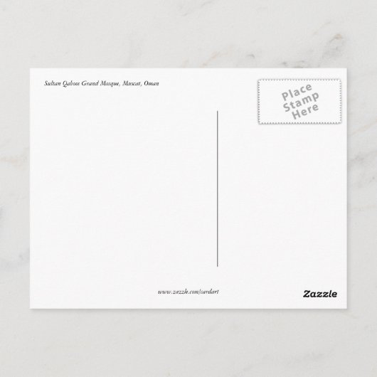 muskaakoepel briefkaart (Achterkant)