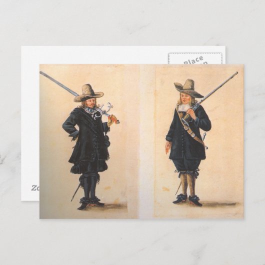 Muskeeters Briefkaart (Voorkant / Achterkant)