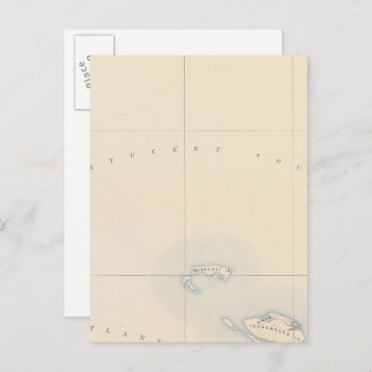 Muskeget, Massachusetts Briefkaart (Voorkant / Achterkant)