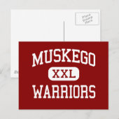 Muskego - Warriors - High - Muskego Wisconsin Briefkaart (Voorkant / Achterkant)