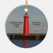 Muskegon Entrance Lights dubbelzijdig ornament (Voorkant)
