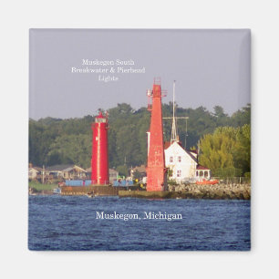 Muskegon Entrance Lights magnet
