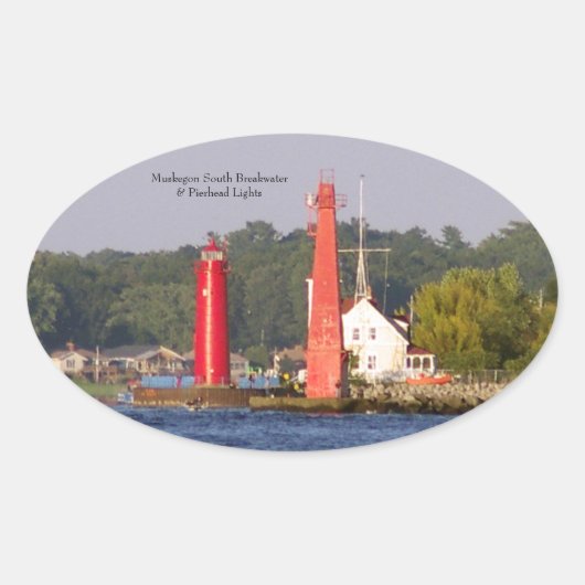 Muskegon Entrance Lights sticker (Voorkant)