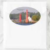 Muskegon Entrance Lights sticker (Tas)