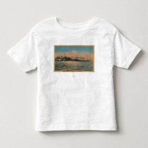 Muskegon, MI - Uitzicht van Milwaukee Clipper Kinder Shirts