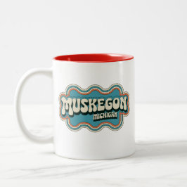 Muskegon Michigan 70s Retro  Koffie Mok