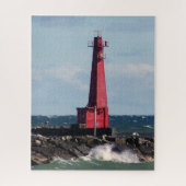 Muskegon South Breakwater Light Legpuzzel (Verticaal)