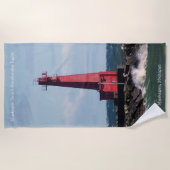 Muskegon South Breakwater Light strand towel Strandlaken (Voorkant)