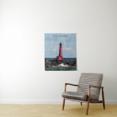 Muskegon South Breakwater Light tapestry Wandkleed (In situ)