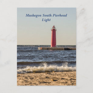 Muskegon South Pierhead Light Briefkaart