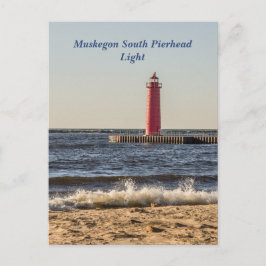 Muskegon South Pierhead Light Briefkaart