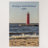 Muskegon South Pierhead Light Legpuzzel (Verticaal)