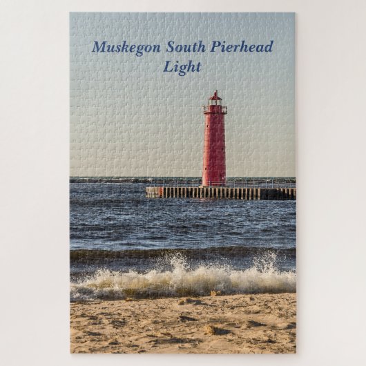 Muskegon South Pierhead Light Legpuzzel (Verticaal)
